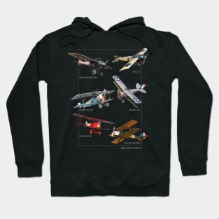 WWI Fighters Airplanes Hoodie